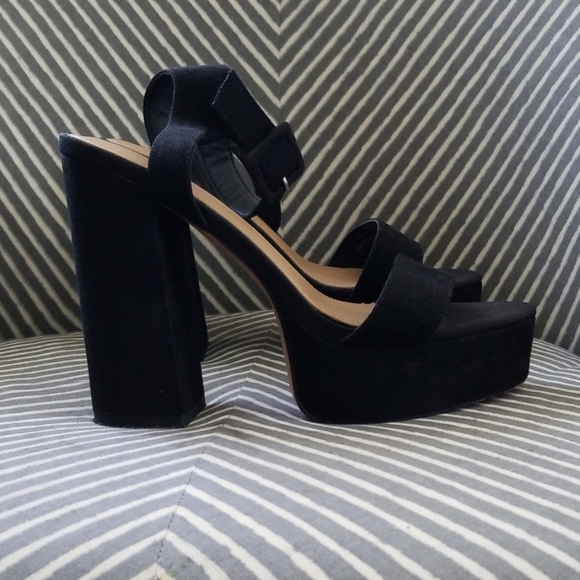 asos black platform sandals